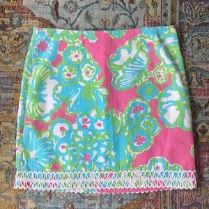 Lilly Pulitzer | Floral Mini Skirt Size 10